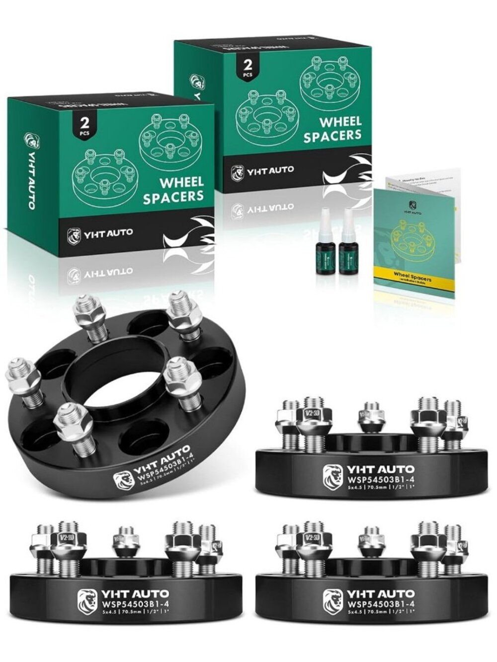 1-Inch Hub Centric Wheel Spacers 5x4.5 for Ford & Lincoln - Enhance Stability